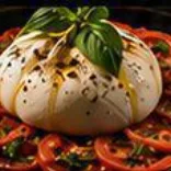 Burrata di bufala et tomates du restaurant Opium à Marseille La Valentine