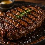 Entrecôte de bœuf grillée et frites fraîches du restaurant Opium à Marseille