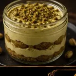Tiramisu crème pistache du restaurant Opium à Marseille La Valentine
